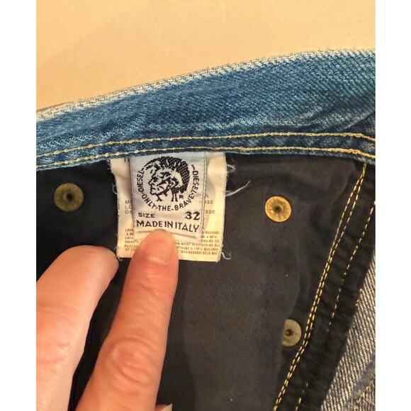 Diesel Jeans 32 Made in Italy Unique Pocket Street Style Y2K Denim - Picture 2 of 6